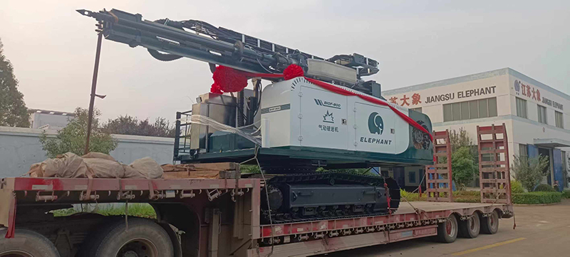 The first biomass pneumatic rock breaker of Elephant Machinery in China was successfully delivered!