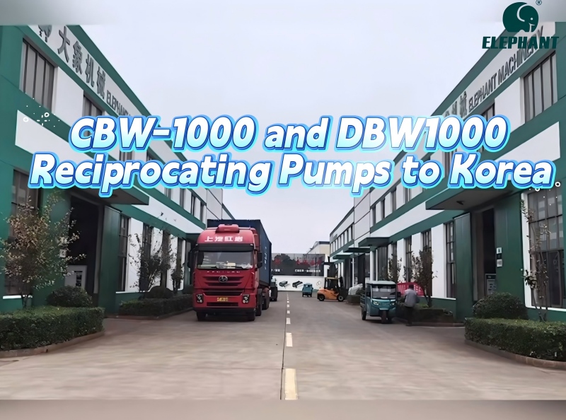 Daily Delivery | Elephant CBW-1000 and DBW-1000 Reciprocating Pumps to Korea
