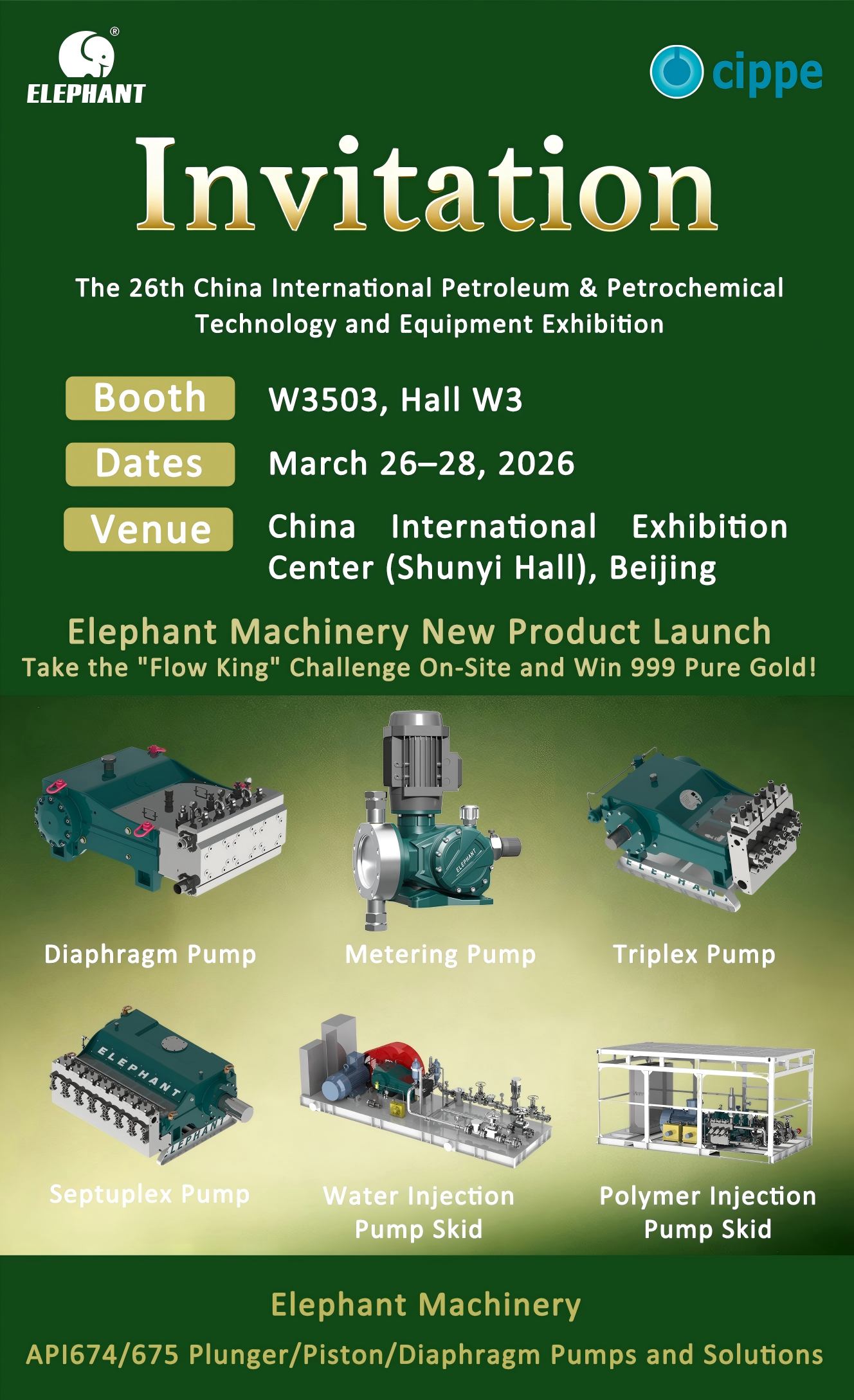 Elephant Machinery | 2026 Beijing CIPPE Oil & Gas Exhibition Invitation